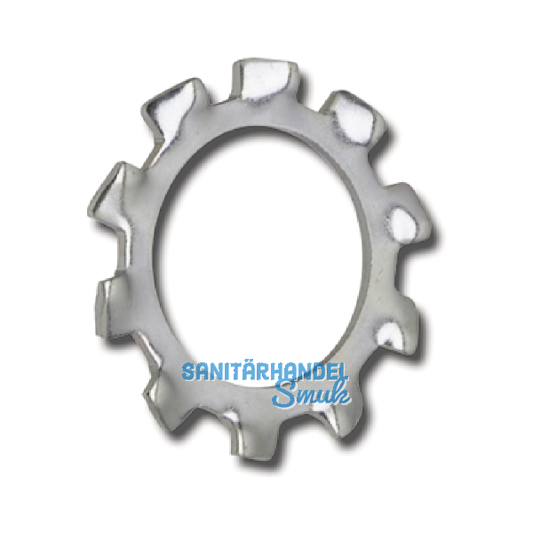 DIN6797A M14 verzinkt Zahnscheibe aussengezahnt