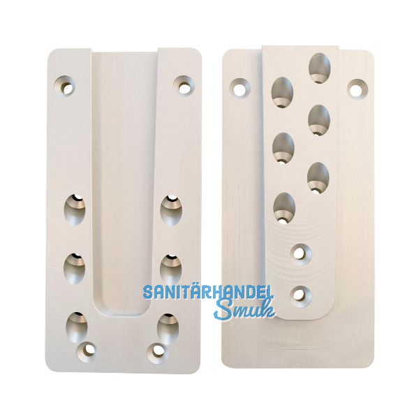 PITZL Schwerlast HVP 120x250x20 mm Aluminium eloxiert