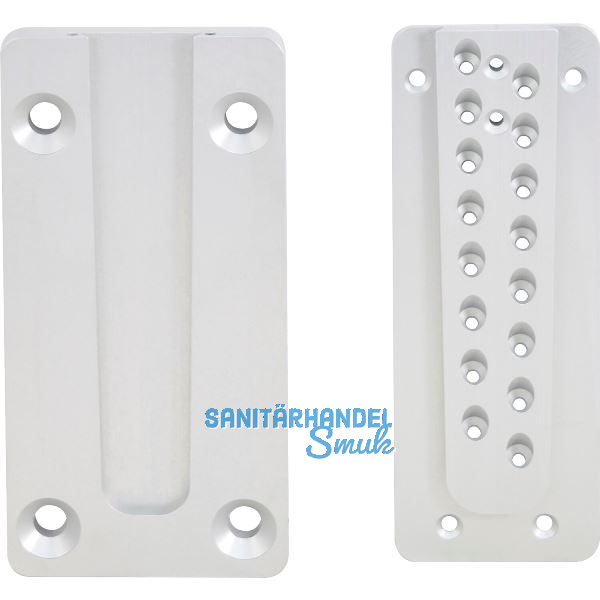 PITZL HVP Betonanschluss 110x220x18 Aluminium eloxiert