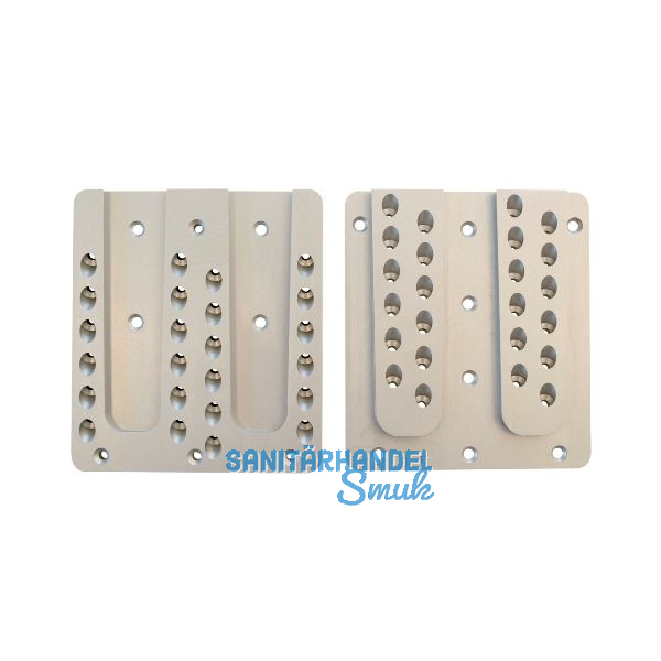 PITZL Doppel HVP 160x180x12 mm Aluminium eloxiert