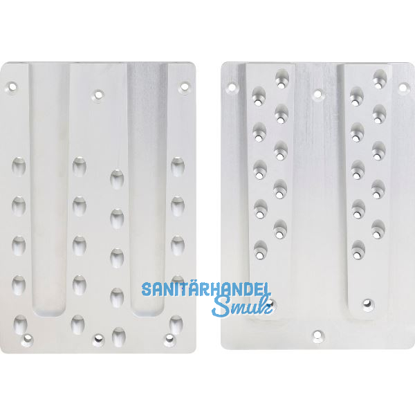 PITZL Doppel HVP 240x350x20 mm Aluminium eloxiert