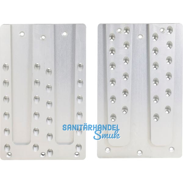 PITZL Doppel HVP 240x400x20 mm Aluminium eloxiert