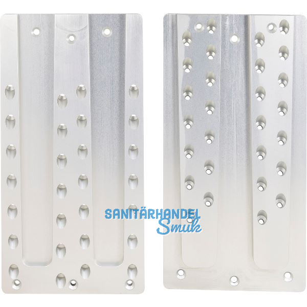 PITZL Doppel HVP 240x450x20 mm Aluminium eloxiert