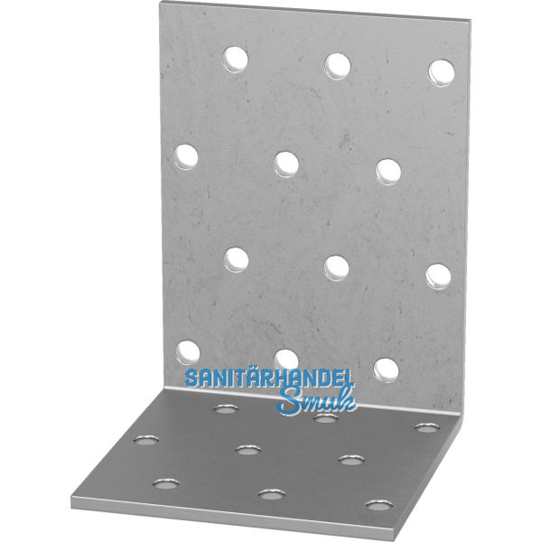 GH Lochplattenwinkel 60x40x60x2,5 - Stahl feuerverzinkt