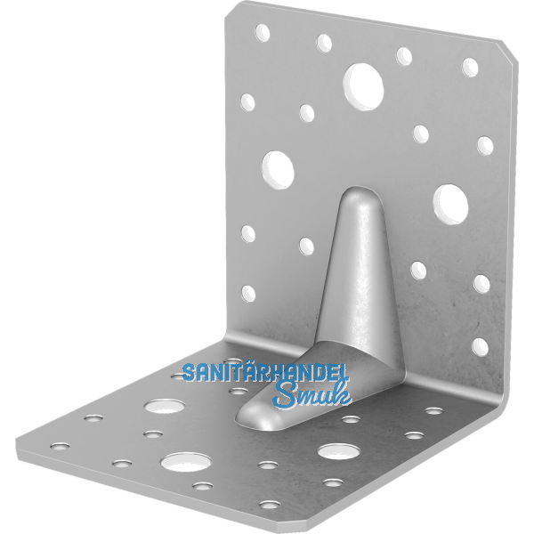 GH Winkelverbinder 90/100S mit Steg / 100x90x100x3 - Stahl feuerverzinkt