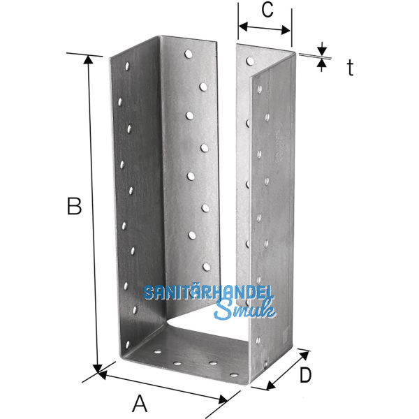 SIMPSON Balkenschuh BSIL 100x230 feuerverzinkt innenliegend mit Bewertung