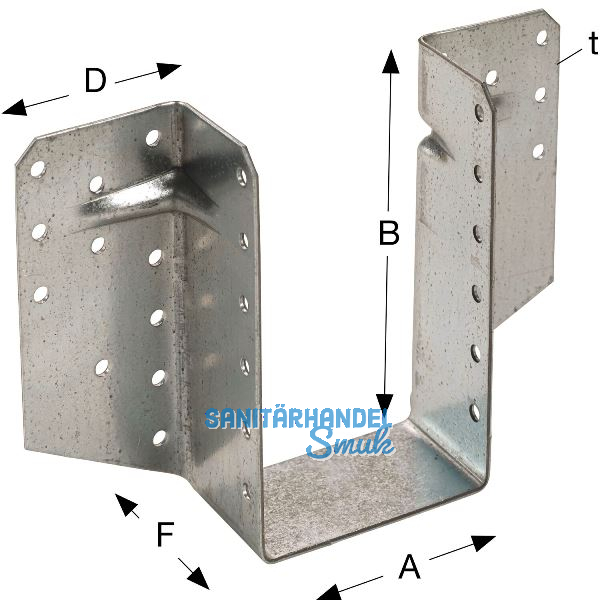 SIMPSON Balkenschuh BSS 80x150 feuerverzinkt aussenliegend mit Bewertung