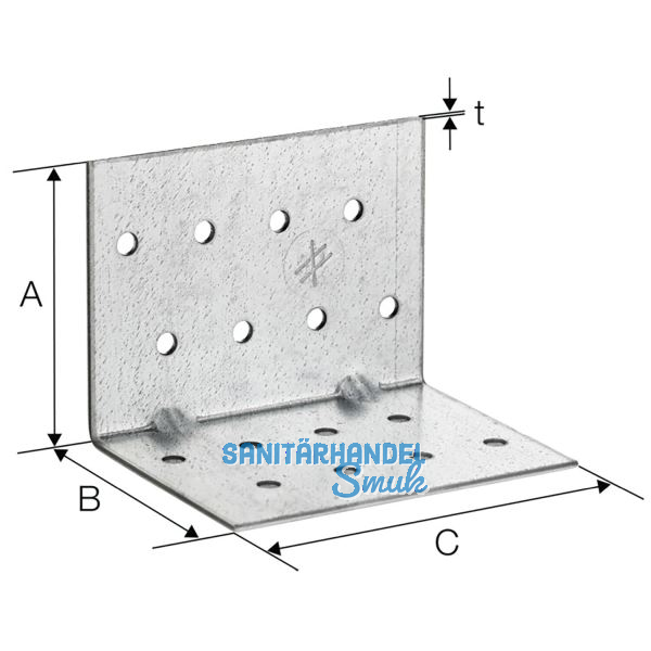 SIMPSON Winkelverbinder AF 90265 / 67x67x90mm feuerverzinkt