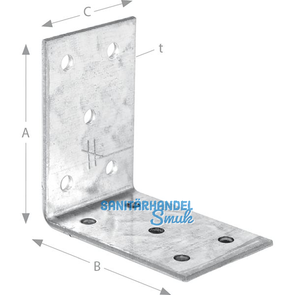 SIMPSON Winkelverbinder ANP 40x40x2.5x60mm feuerverzinkt ( ANP254460 )