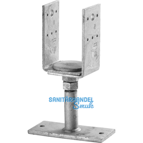 SIMPSON St�tzenfuss PVDB 120G-B h�henverstellbar feuerverzinkt mit Bewertung