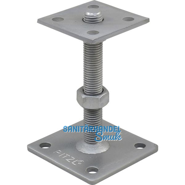 PITZL Pfostentr�ger Typ 11013.1202 ZiNiP m. Gewindestange und Sicherungslasche