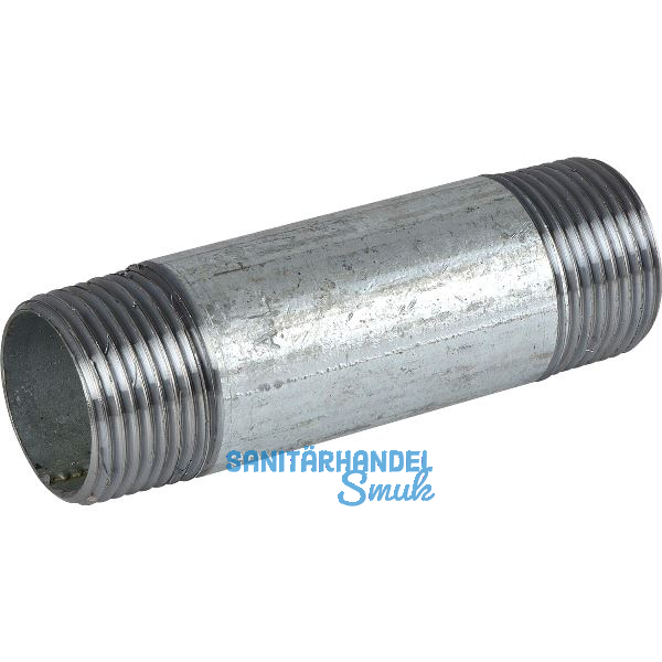 Rohrdoppelnippel Fig.530 1"x100mm verzinkt