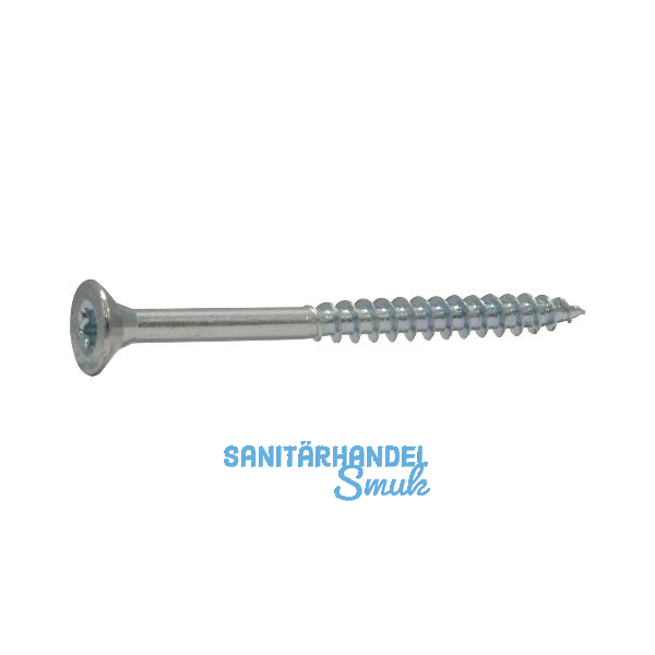 SECOTEC Spanplattenschraube Torx Senkkopf 4.5x 60 verzinkt-blau TG, KP-100