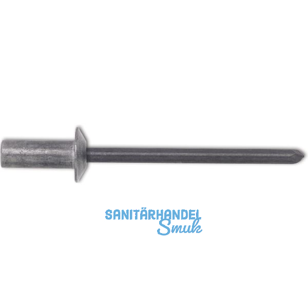 ISO15976 Dichtniete Flachrundkopf 3.2x 8 Stahl verzinkt mit Stahldorn