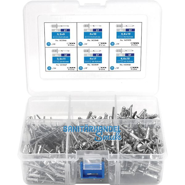 GESIPA PolyGrip� Blindnietkoffer kompakt Aluminium mit Stahldorn