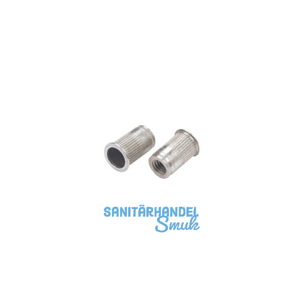 Blindnietmutter Senkkopf ger�ndelt Rundschaft offen M 6x16.0 Aluminium