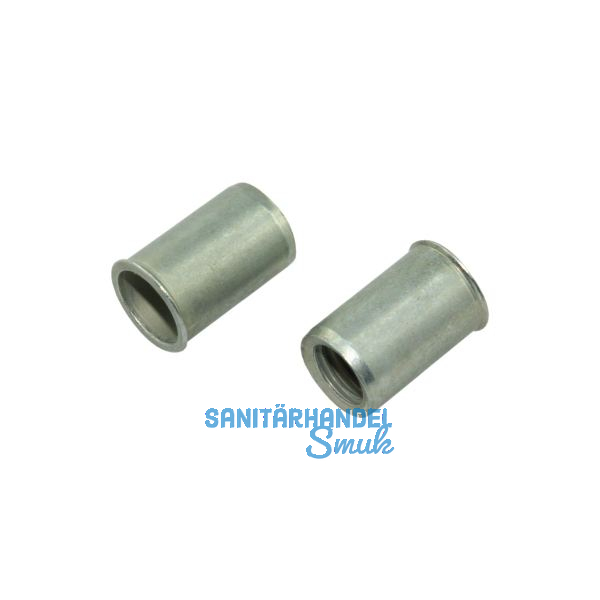 GESIPA Mikromutter Rundschaft offen M 6x15.5 Stahl verzinkt