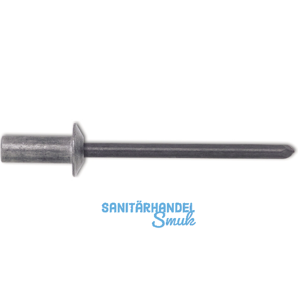 Dichtniete Flachrundkopf 4.8X11.0 Aluminium mit Edelstahldorn