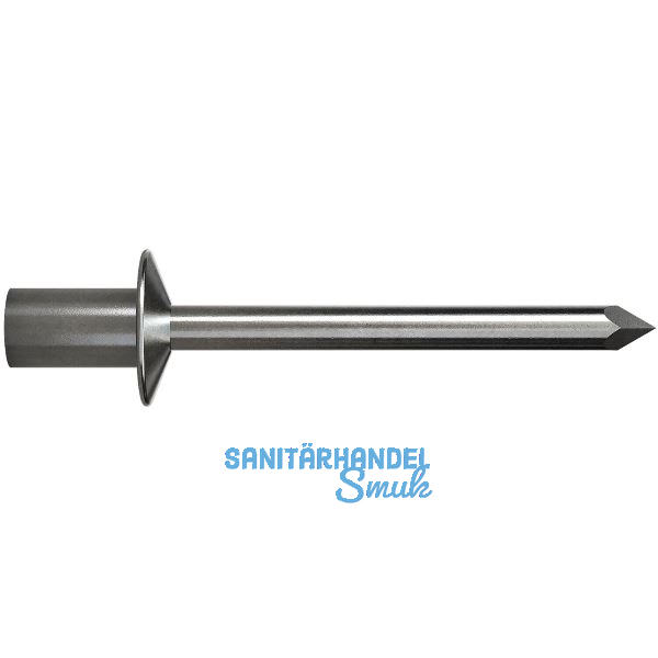 ISO16585 Gesipa Dichtniete Flachrundkopf 4.8x10 Edelstahl mit Edelstahldorn