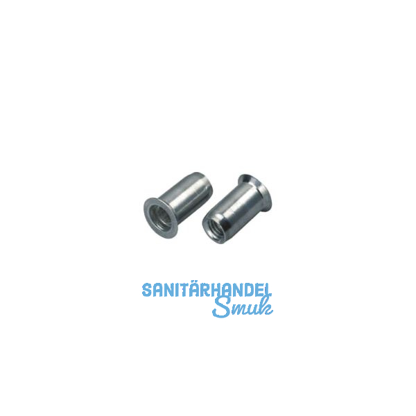 Mikromutter Rundschaft offen M 6x13.5 Stahl verzinkt