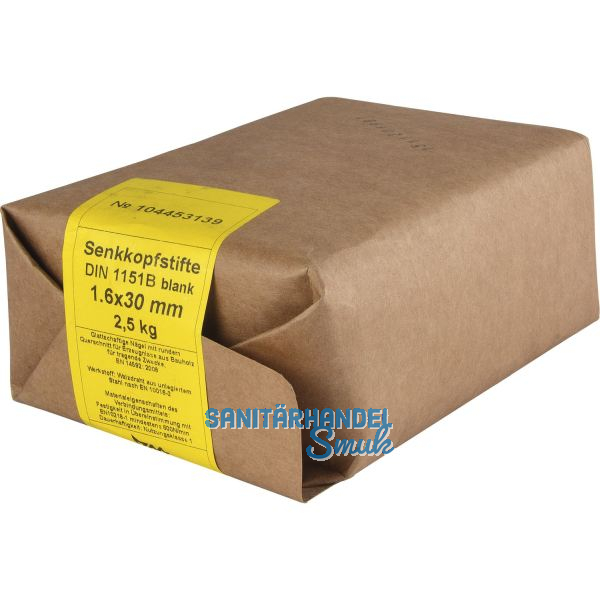 Nagel / Drahtstift Senkkopf 1.8x 35 blank Wickelpackung 2,5kg