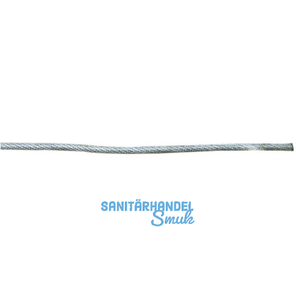 Drahtseil DIN3055 � 3/4 mm 7x7 Litzen + 1 FE - Edelstahl A4 + PVC ummantelt