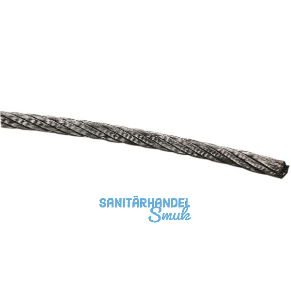 Drahtseil DIN3060 � 3 mm 7x19 Litzen - Edelstahl A4