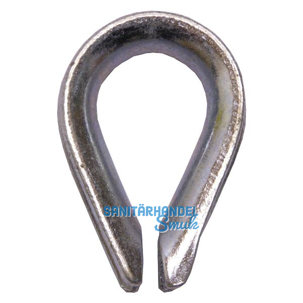 Drahtseilkausche �hnl. DIN6899 Seil � 11 mm - Stahl verzinkt-blau