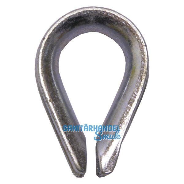 Drahtseilkausche �hnl. DIN6899 Seil � 3,5 mm - Stahl verzinkt-blau