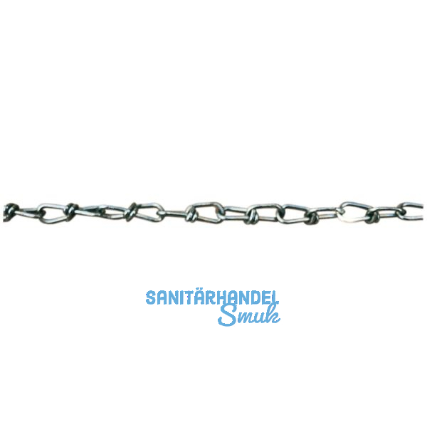 Knotenkette verzinkt DIN5686 � 3,4 mm Nutzlast 140 kg