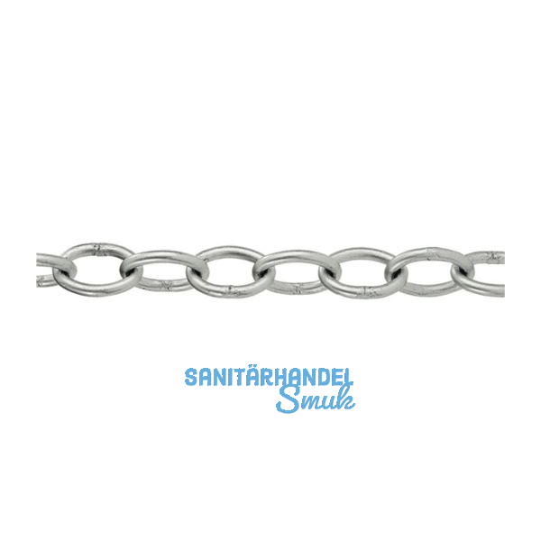 Ovalkette verzinkt 3 mm Nutzlast max. 50 kg