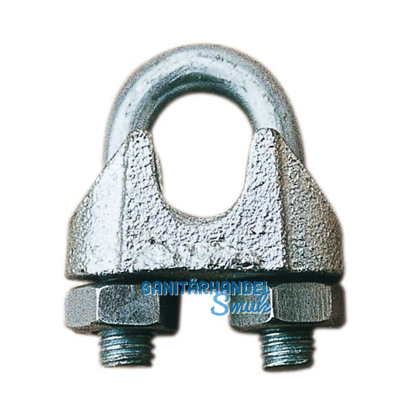 Drahtseilklemme �hnl. DIN741 verzinkt Seil � 26 mm