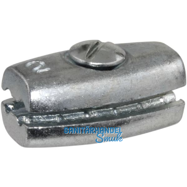 Eiform-Klemmen verzinkt f�r Seil � 5 mm