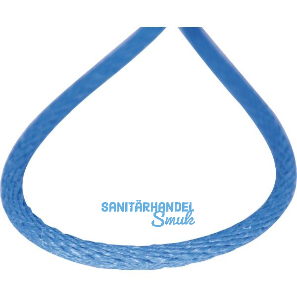 Kunststoffleine / Seil spiralgeflochten blau � 6 mm Rollenl�nge 500 m