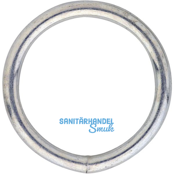 Geschwei�ter Stahlring 6,0 mm verzinkt