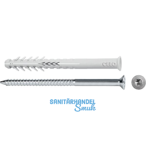 CELO Hohlblockrahmend�bel HBR 10x135 TX mit Senkholzschraube Torx - Nylon/Stahl