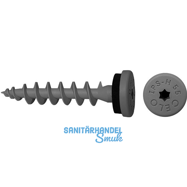 CELO Isolierplattenschraube IPS-H 55- telegrau