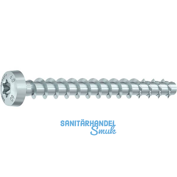 HECO-MMS plus P Halbrundkopf 6x 60 verzinkt Multi-Monti Schraubanker mit Bew.