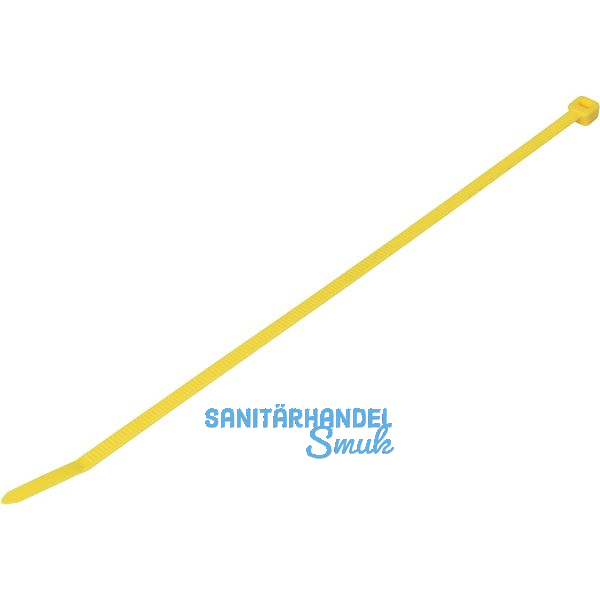 WKK Kabelbinder 3.6x200 gelb Polyamid 6.6