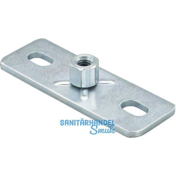 FISCHER GPL M10 Grundplatte verzinkt-blau mit Langl�cher