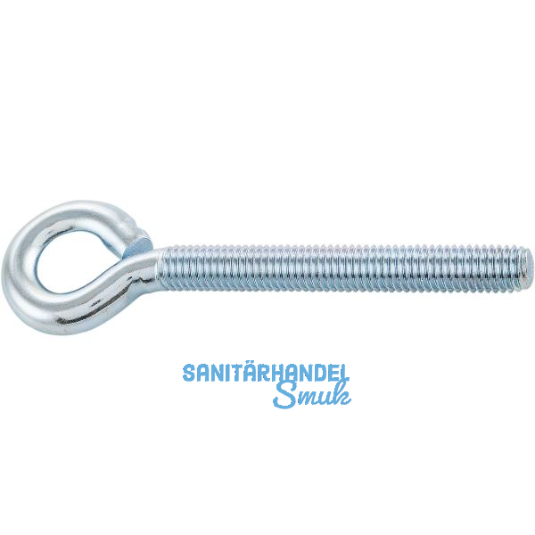 Ringschraube mit metrischem Gewinde M 3x20 verzinkt-blau