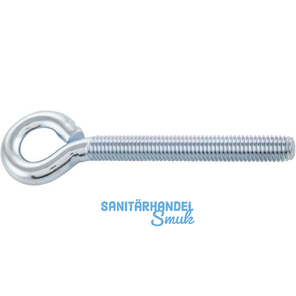 Ringschraube mit metrischem Gewinde M 8x30 verzinkt-blau