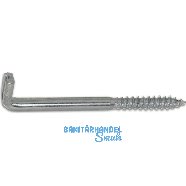 Schlitzschraubhaken mit Holzgewinde und Schlitz 5.8x100 verzinkt-blau