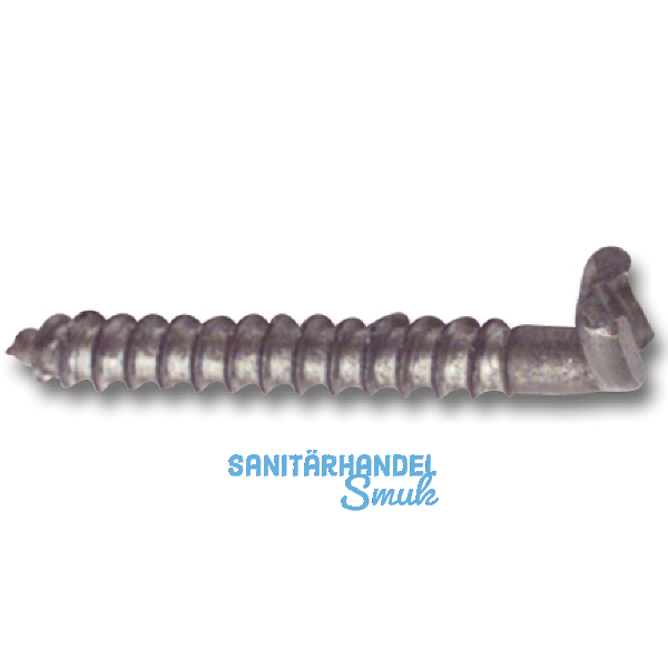 Schlitzschraubhaken mit Holzgewinde und Schlitz 6.0x 48 verzinkt-blau