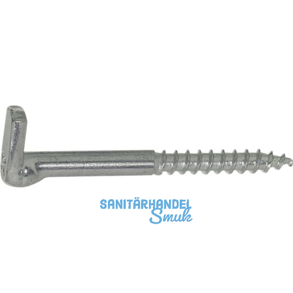 Kreuzschlitzschraubhaken mit Holzgewinde 5.2x 40 verzinkt-blau