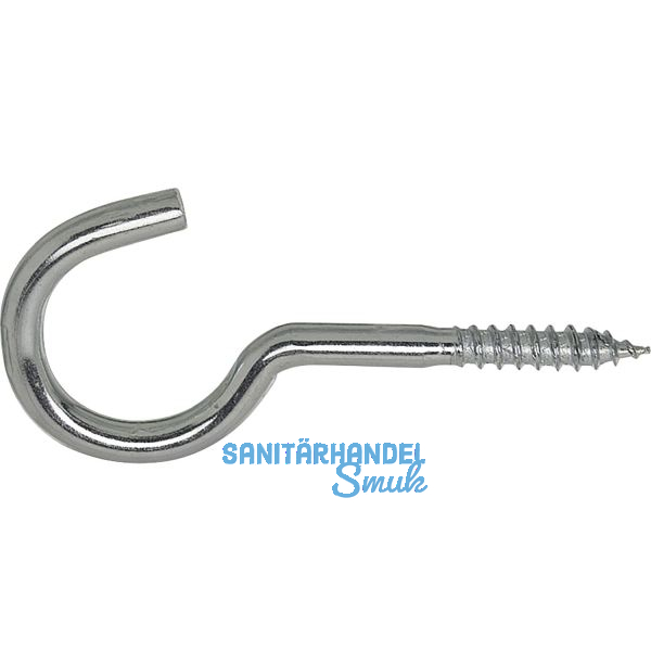 W�scheleinenhaken mit Holzgewinde 5.5x 50 verzinkt-blau