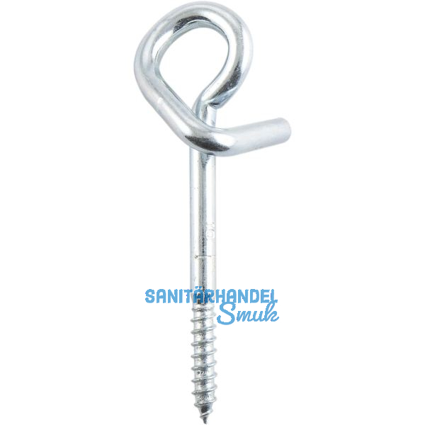 Schaukelhaken mit Holzgewinde 10x160 verzinkt-blau - T�V-gepr�ft