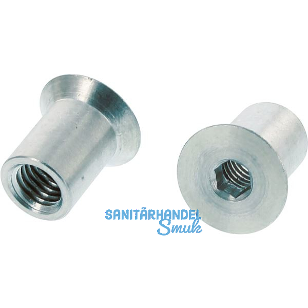 H�lsenmutter Senkkopf M 5x 15 Stahl verzinkt mit Innensechskant