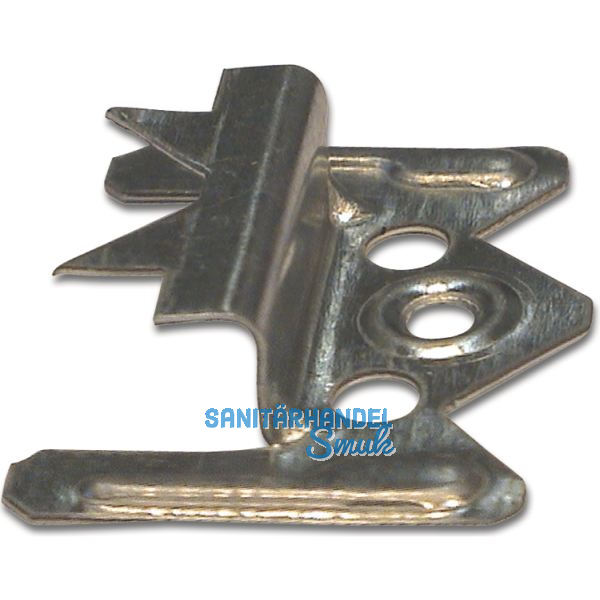 Profilholzkralle Nr. 4 Stahlband-verzinkt f�r Nut/Feder-Montage (1 PK=250 Stk.)