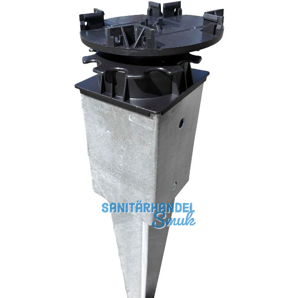 K&R Terrassenlager Flex-Clip f�r Bodeneinschlagh�lse (91x91 mm)